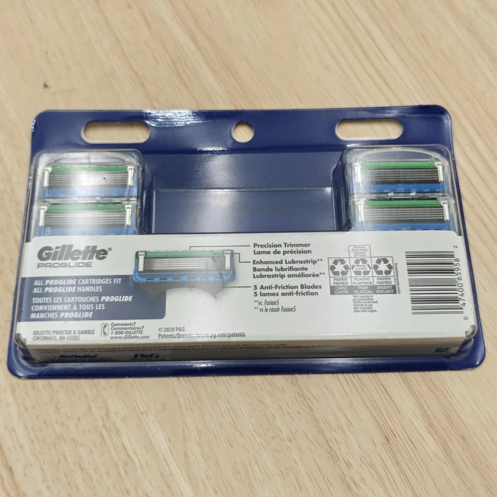 Gillette ProGlide Refill 12 Cartridges 5 Blade For Fusion Manual Blue Power New